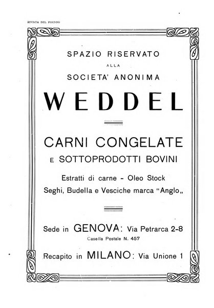 Rivista del freddo periodico mensile illustrato tecnico, scientifico, economico, commerciale