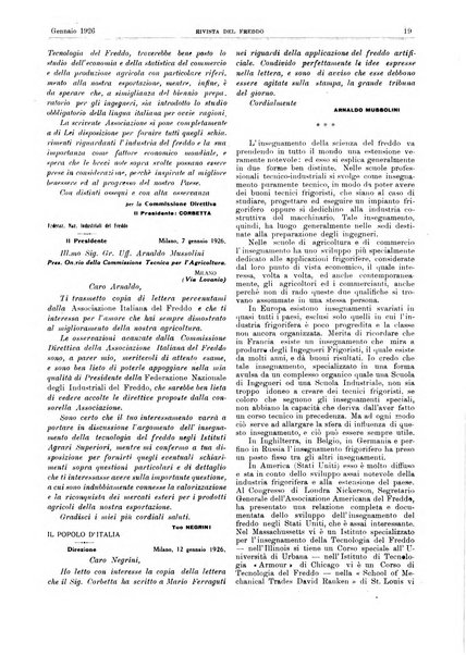 Rivista del freddo periodico mensile illustrato tecnico, scientifico, economico, commerciale