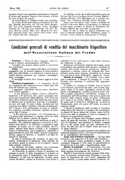 Rivista del freddo periodico mensile illustrato tecnico, scientifico, economico, commerciale