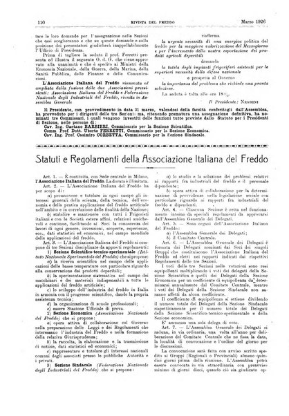 Rivista del freddo periodico mensile illustrato tecnico, scientifico, economico, commerciale