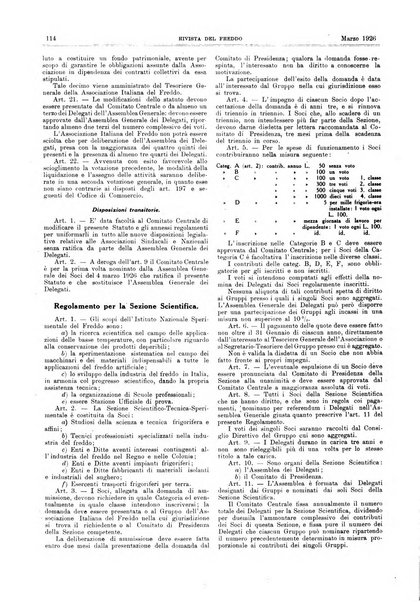 Rivista del freddo periodico mensile illustrato tecnico, scientifico, economico, commerciale