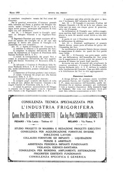 Rivista del freddo periodico mensile illustrato tecnico, scientifico, economico, commerciale