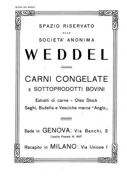 Rivista del freddo periodico mensile illustrato tecnico, scientifico, economico, commerciale