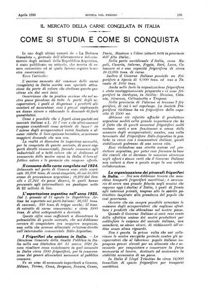 Rivista del freddo periodico mensile illustrato tecnico, scientifico, economico, commerciale