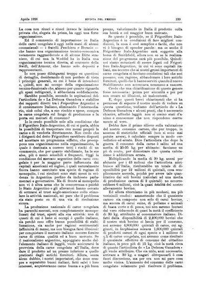 Rivista del freddo periodico mensile illustrato tecnico, scientifico, economico, commerciale