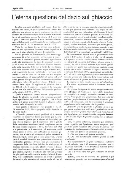 Rivista del freddo periodico mensile illustrato tecnico, scientifico, economico, commerciale