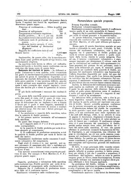 Rivista del freddo periodico mensile illustrato tecnico, scientifico, economico, commerciale