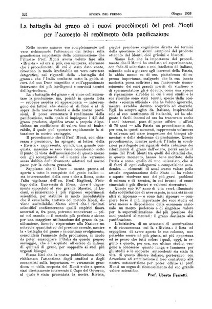 Rivista del freddo periodico mensile illustrato tecnico, scientifico, economico, commerciale