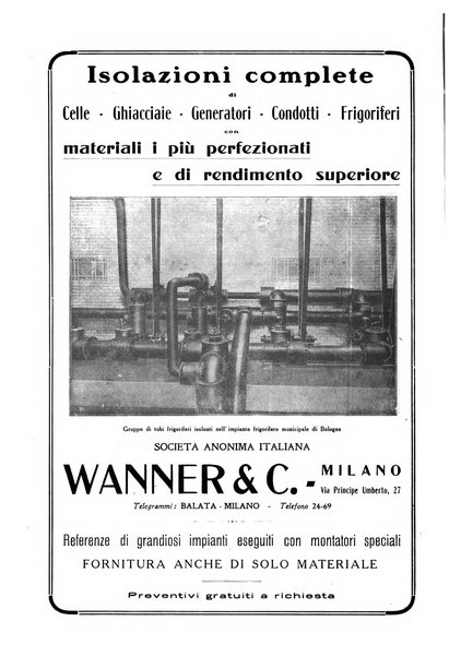 Rivista del freddo periodico mensile illustrato tecnico, scientifico, economico, commerciale