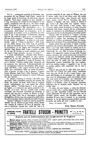 Rivista del freddo periodico mensile illustrato tecnico, scientifico, economico, commerciale