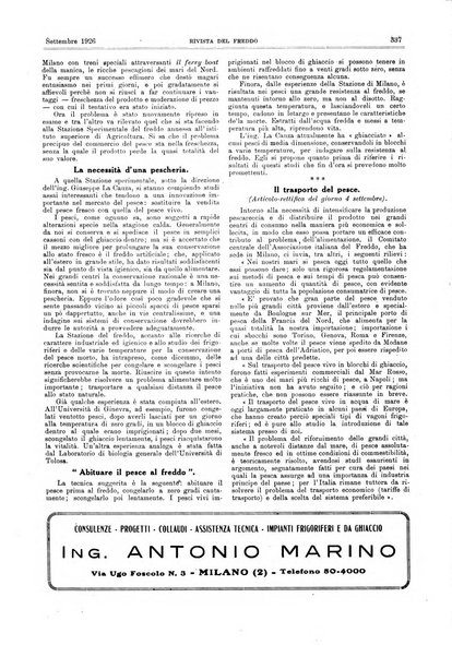 Rivista del freddo periodico mensile illustrato tecnico, scientifico, economico, commerciale