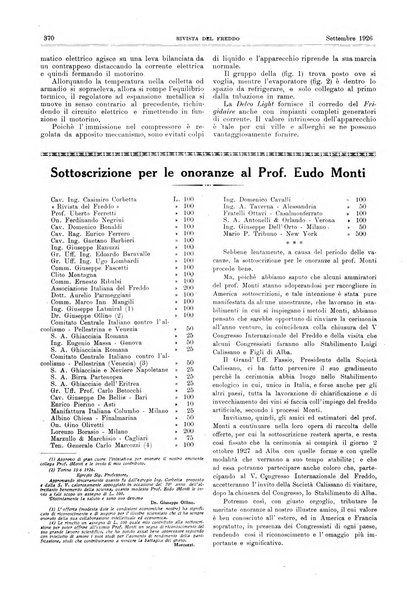 Rivista del freddo periodico mensile illustrato tecnico, scientifico, economico, commerciale