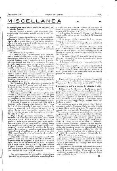 Rivista del freddo periodico mensile illustrato tecnico, scientifico, economico, commerciale