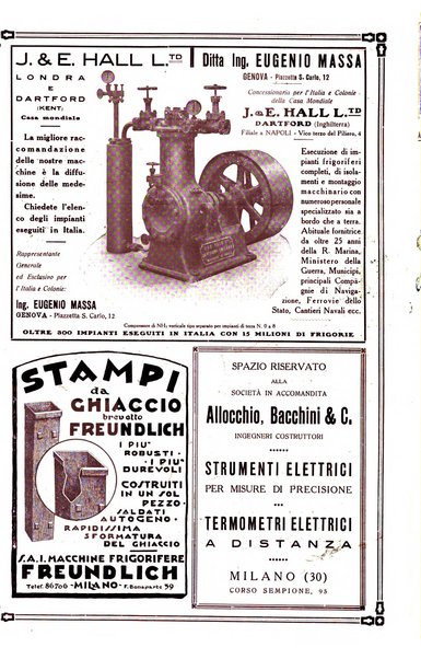 Rivista del freddo periodico mensile illustrato tecnico, scientifico, economico, commerciale