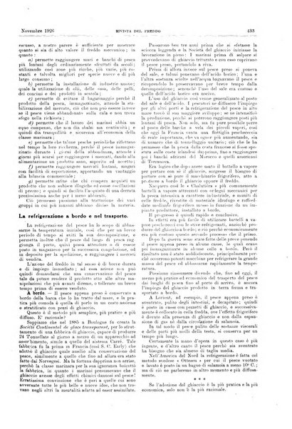 Rivista del freddo periodico mensile illustrato tecnico, scientifico, economico, commerciale