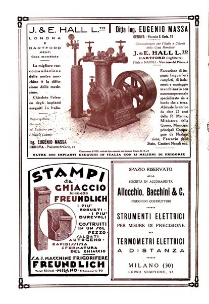 Rivista del freddo periodico mensile illustrato tecnico, scientifico, economico, commerciale