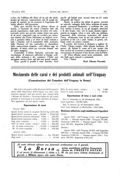 Rivista del freddo periodico mensile illustrato tecnico, scientifico, economico, commerciale