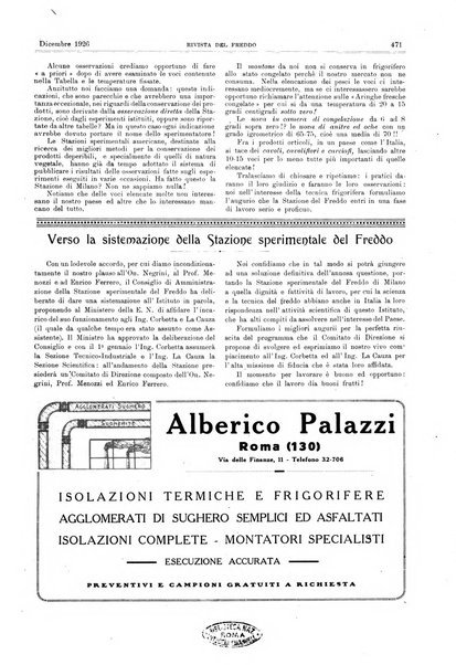 Rivista del freddo periodico mensile illustrato tecnico, scientifico, economico, commerciale