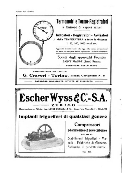 Rivista del freddo periodico mensile illustrato tecnico, scientifico, economico, commerciale