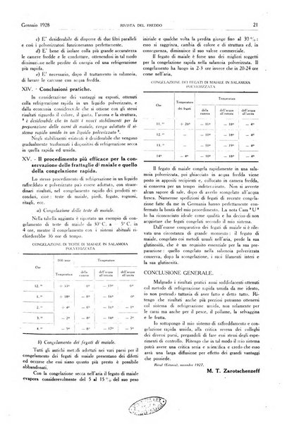 Rivista del freddo periodico mensile illustrato tecnico, scientifico, economico, commerciale