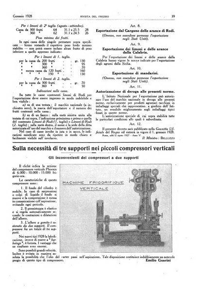 Rivista del freddo periodico mensile illustrato tecnico, scientifico, economico, commerciale