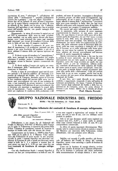 Rivista del freddo periodico mensile illustrato tecnico, scientifico, economico, commerciale