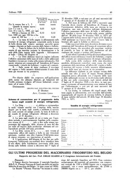 Rivista del freddo periodico mensile illustrato tecnico, scientifico, economico, commerciale