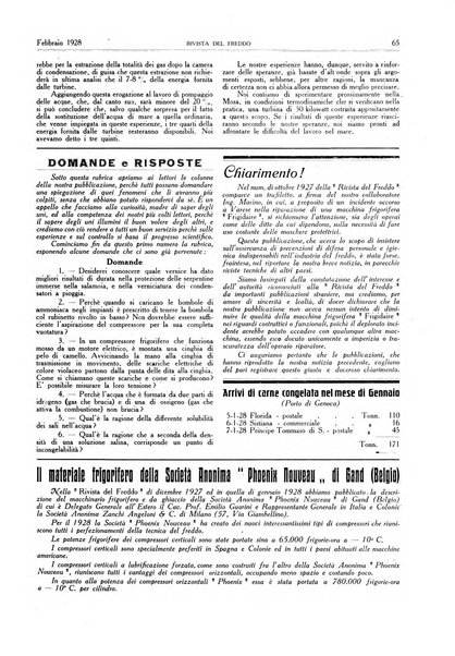 Rivista del freddo periodico mensile illustrato tecnico, scientifico, economico, commerciale