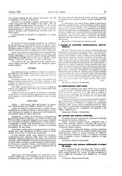 Rivista del freddo periodico mensile illustrato tecnico, scientifico, economico, commerciale