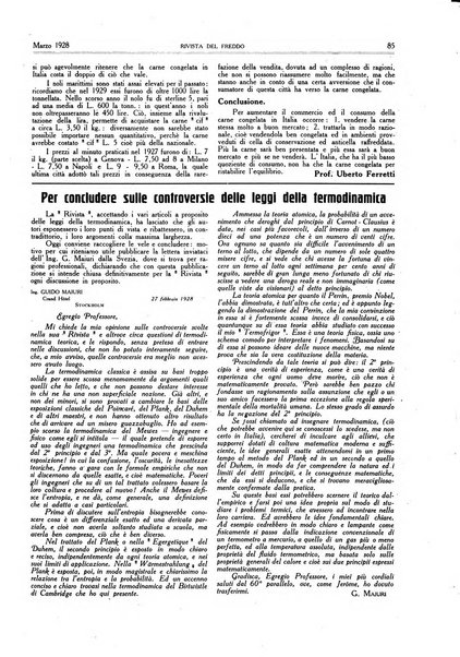 Rivista del freddo periodico mensile illustrato tecnico, scientifico, economico, commerciale