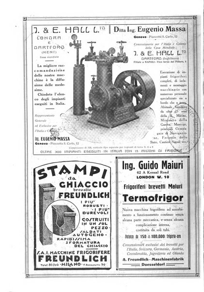 Rivista del freddo periodico mensile illustrato tecnico, scientifico, economico, commerciale