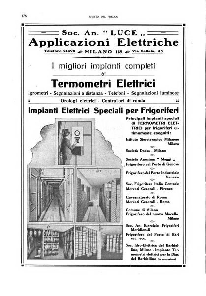 Rivista del freddo periodico mensile illustrato tecnico, scientifico, economico, commerciale