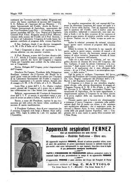 Rivista del freddo periodico mensile illustrato tecnico, scientifico, economico, commerciale