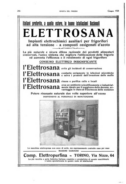 Rivista del freddo periodico mensile illustrato tecnico, scientifico, economico, commerciale