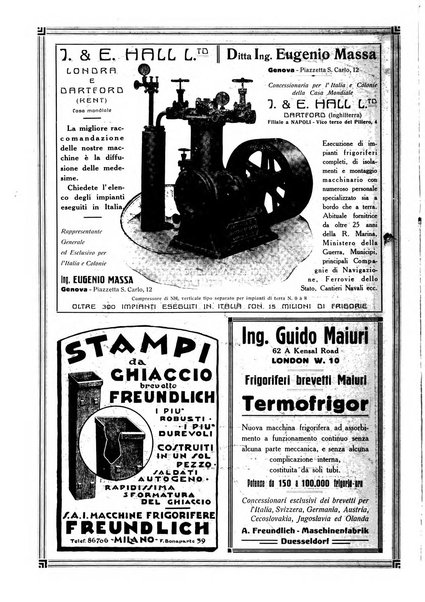 Rivista del freddo periodico mensile illustrato tecnico, scientifico, economico, commerciale