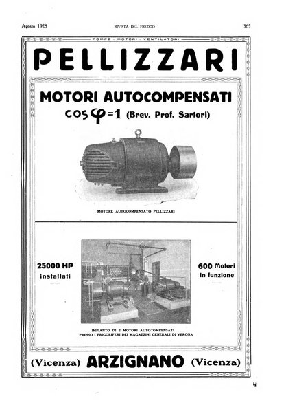 Rivista del freddo periodico mensile illustrato tecnico, scientifico, economico, commerciale