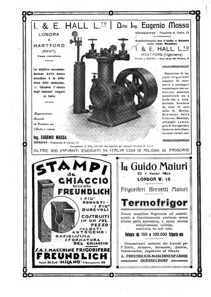 Rivista del freddo periodico mensile illustrato tecnico, scientifico, economico, commerciale