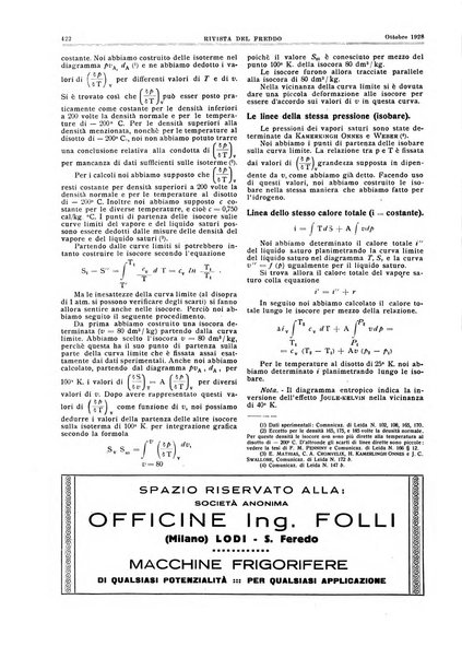 Rivista del freddo periodico mensile illustrato tecnico, scientifico, economico, commerciale