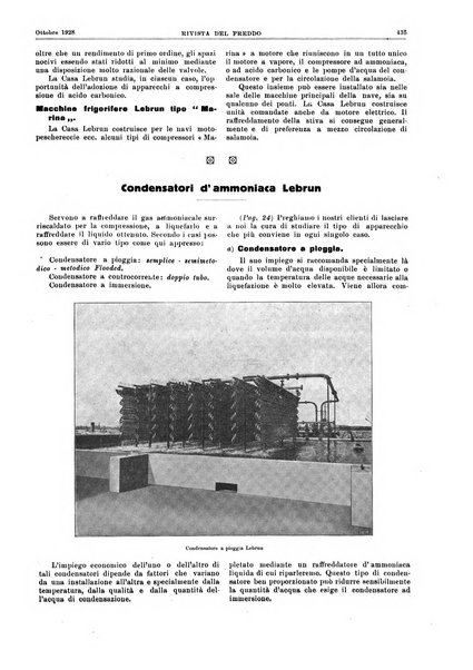 Rivista del freddo periodico mensile illustrato tecnico, scientifico, economico, commerciale