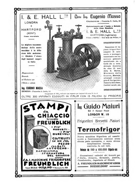 Rivista del freddo periodico mensile illustrato tecnico, scientifico, economico, commerciale