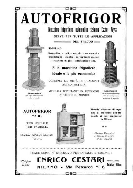 Rivista del freddo periodico mensile illustrato tecnico, scientifico, economico, commerciale