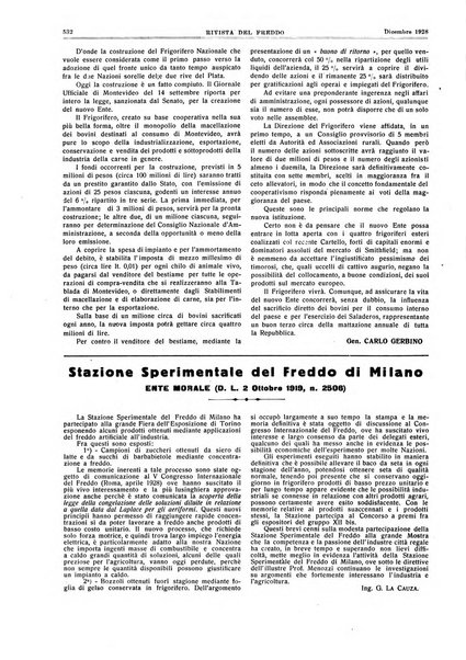 Rivista del freddo periodico mensile illustrato tecnico, scientifico, economico, commerciale