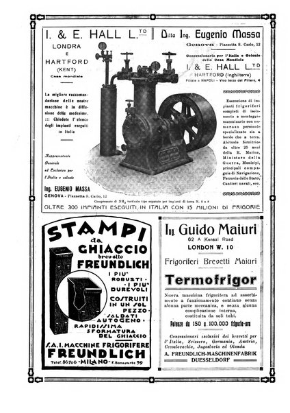 Rivista del freddo periodico mensile illustrato tecnico, scientifico, economico, commerciale