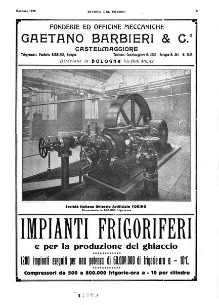 Rivista del freddo periodico mensile illustrato tecnico, scientifico, economico, commerciale