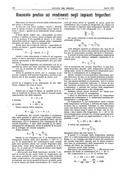 Rivista del freddo periodico mensile illustrato tecnico, scientifico, economico, commerciale