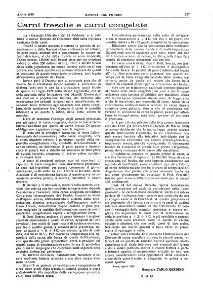 Rivista del freddo periodico mensile illustrato tecnico, scientifico, economico, commerciale