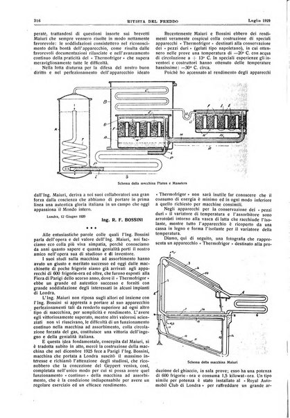 Rivista del freddo periodico mensile illustrato tecnico, scientifico, economico, commerciale