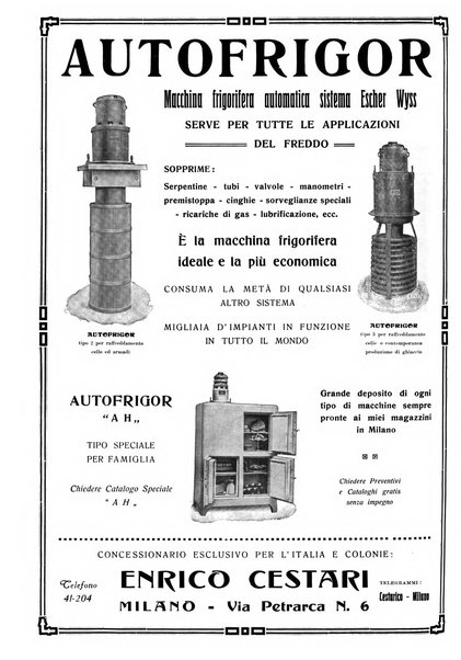 Rivista del freddo periodico mensile illustrato tecnico, scientifico, economico, commerciale