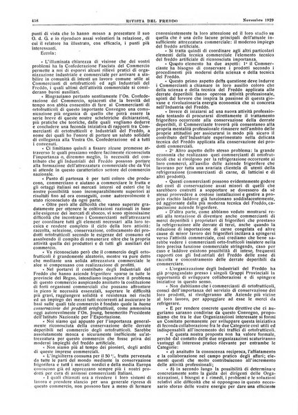 Rivista del freddo periodico mensile illustrato tecnico, scientifico, economico, commerciale