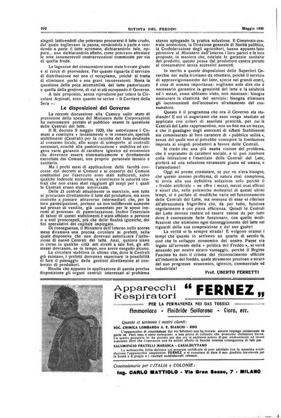 Rivista del freddo periodico mensile illustrato tecnico, scientifico, economico, commerciale